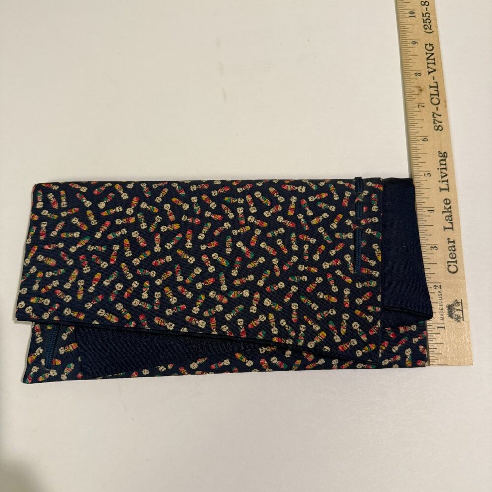Vintage Japanese fabric foldover wallet or clutch - Picture 5 of 6